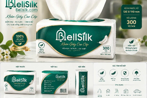 BELL SILK THƯƠNG HIỆU GIẤY TIÊU DÙNG CAO CẤP