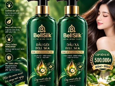 BỘ ĐÔI DẦU GỘI & DẦU XẢ BELL SILK