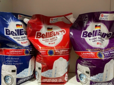 Nước Giặt Xả Bell Euro Siêu Cao Cấp Hương Nước Hoa Hạnh Phúc Công Nghệ Sinh Học